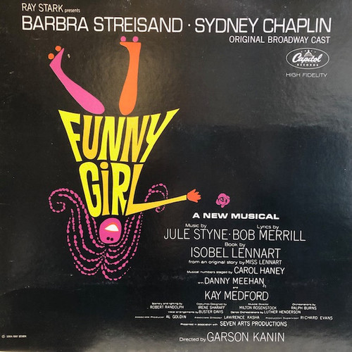 Barbra Streisand, Sydney Chaplin - Funny Girl (Original Broadway Cast) (LP, Album, RE, RM, Gat)
