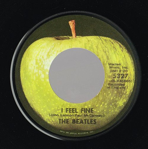 The Beatles - I Feel Fine (7", Single, Mono, RE, Los)