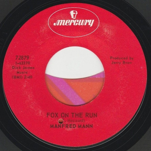 Manfred Mann - Fox On The Run (7", Single)