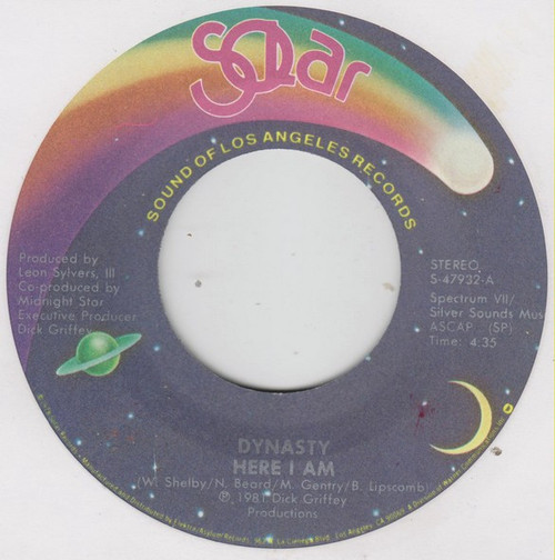 Dynasty - Here I Am (7", Single)