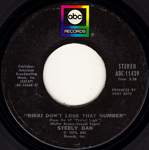 Steely Dan - Rikki Don't Lose That Number (7", Single, Styrene, Pit)