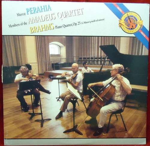Brahms* - Murray Perahia , Members Of The Amadeus Quartet* - Quartet For Piano And Strings In G Minor, Op. 25 (LP, Album)