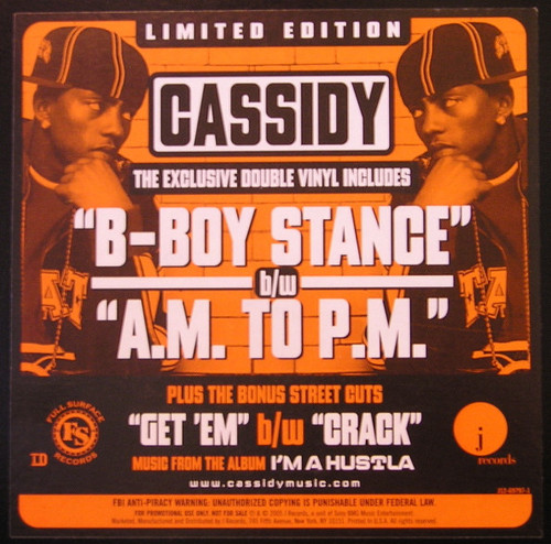 Cassidy (3) - B-Boy Stance / A.M. To P.M. (2x12", Promo)