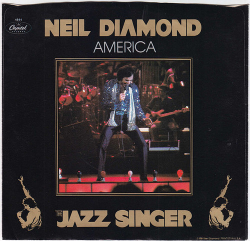 Neil Diamond - America  (7", Single, Jac)