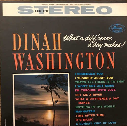 Dinah Washington - What A Diff'rence A Day Makes! (LP, Album, RE, 72 )