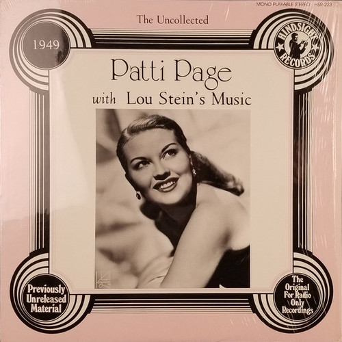 Patti Page With Lou Stein's Music* - The Uncollected Patti Page, 1949 (LP, Album, Mono)