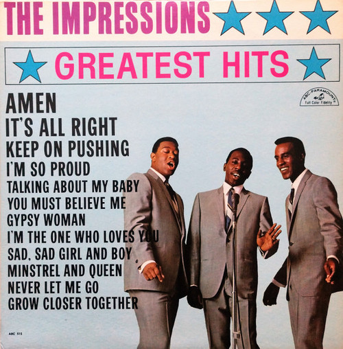 The Impressions - Greatest Hits (LP, Album, Comp, Mono)