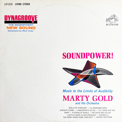 Marty Gold And His Orchestra - Soundpower! Music To The Limits Of Audibility (LP, Album, Ind)