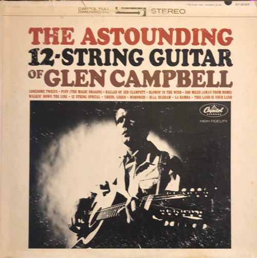 Glen Campbell - The Astounding 12-String Guitar Of Glen Campbell (LP, Album, Scr)