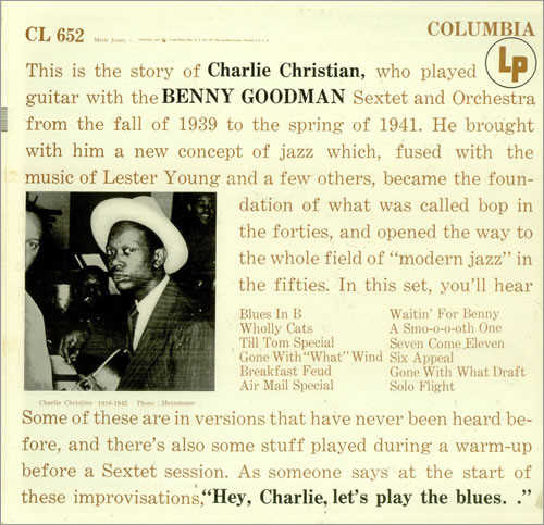 Charlie Christian - With The Benny Goodman Sextet And Orchestra (LP, Comp)