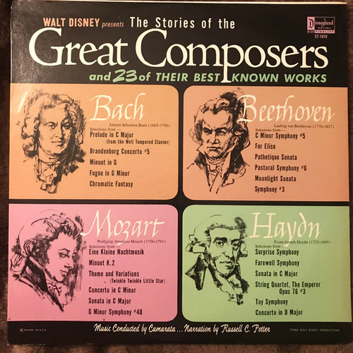 Various - The Stories Of The Great Composers (LP, Album, RP)