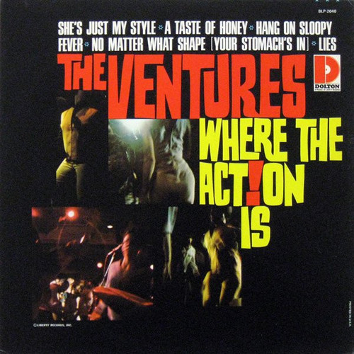 The Ventures - Where The Action Is (LP, Album, Mono, Ind)