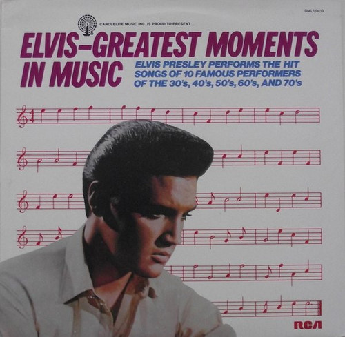 Elvis Presley - Greatest Moments In Music  (LP, Album, Comp, Ind)
