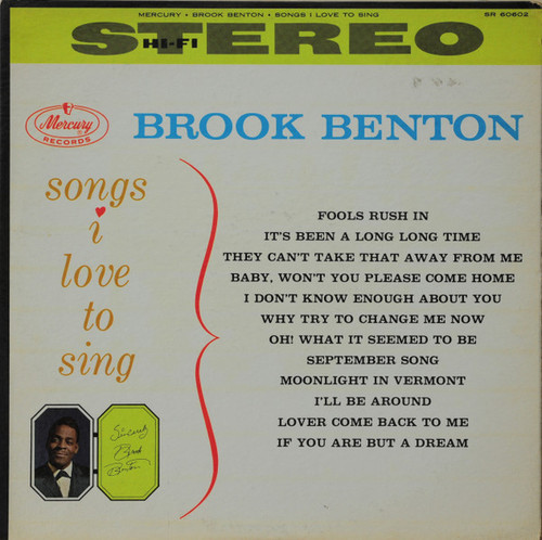 Brook Benton - Songs I Love To Sing (LP, Album, RE, 2nd)