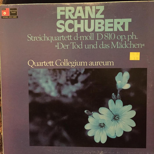 Franz Schubert - Quartett Collegium Aureum - Streichquartett D-moll D810 Op.Ph. »Der Tod Und Das Madchen« (LP)