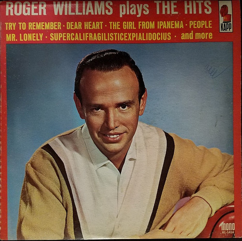 Roger Williams (2) - Roger Williams Plays The Hits (LP, Mono)