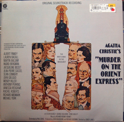 Richard Rodney Bennett - Murder On The Orient Express (Original Soundtrack Recording) (LP, Album, Win)