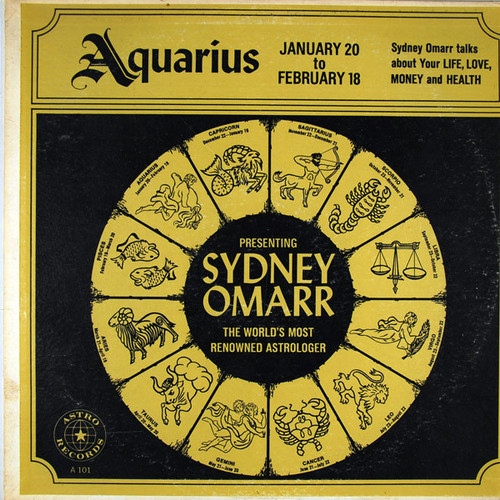 Sydney Omarr - Aquarius: January 20 To February 18 (LP, Album)
