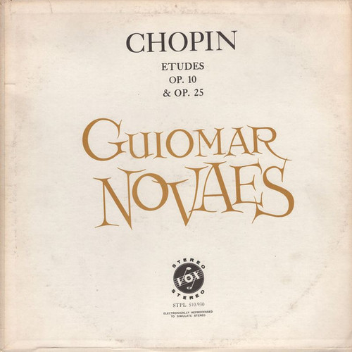 Chopin*, Guiomar Novaes - Etudes Op. 10 & Op. 25 (LP, Scr)
