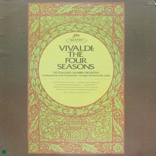 Vivaldi* - The Toulouse Chamber Orchestra*, Louis Auriacombe, Georges Armand - The Four Seasons (LP, RE)