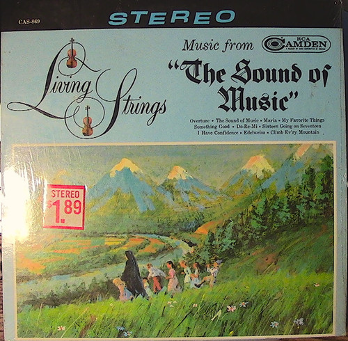 Living Strings - Music From "The Sound Of Music" (LP, Album, RP)