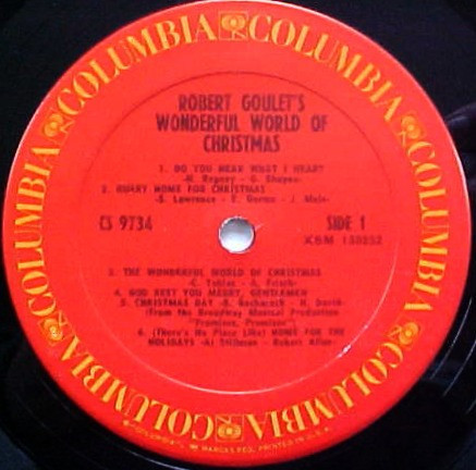 Robert Goulet - Robert Goulet's Wonderful World Of Christmas (LP, Album, RP)
