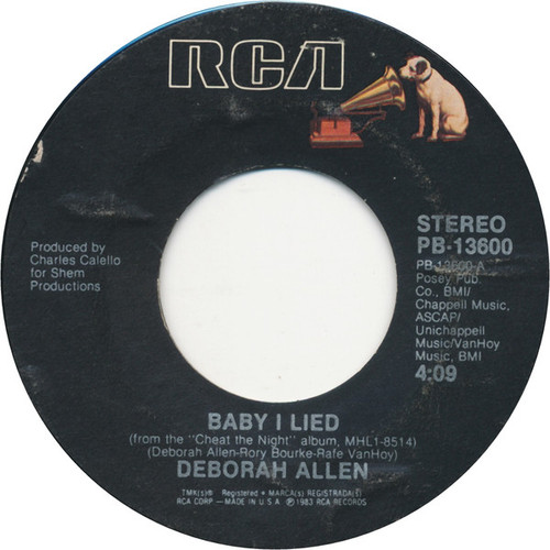 Deborah Allen - Baby I Lied (7", Single, Ind)