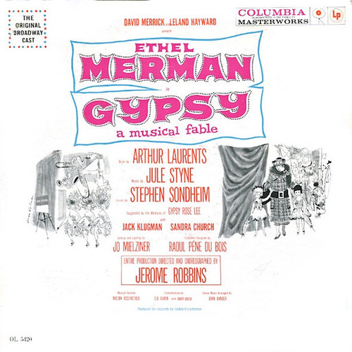 Ethel Merman, Jule Styne And Stephen Sondheim - Gypsy - A Musical Fable (LP, Mono, 6-E)