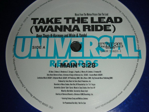 Bone Thugs-N-Harmony And Wisin & Yandel* - Take The Lead (Wanna Ride) (12", Promo)