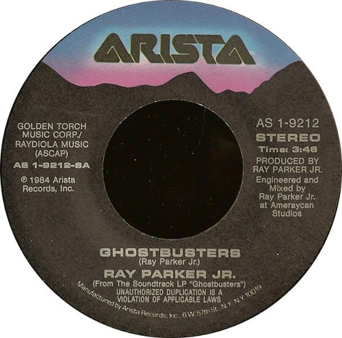 Ray Parker Jr. - Ghostbusters (7", Pre)