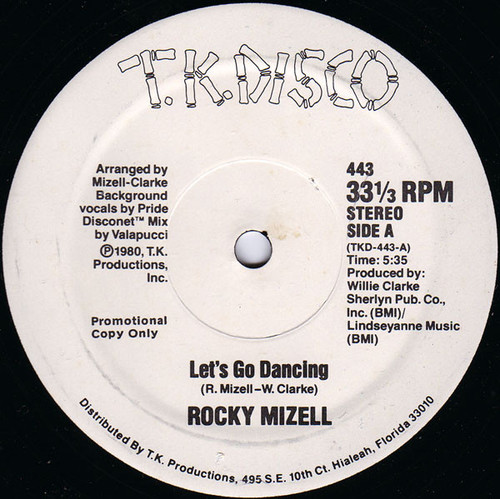 Rocky Mizell - Let's Go Dancing (12", Promo)