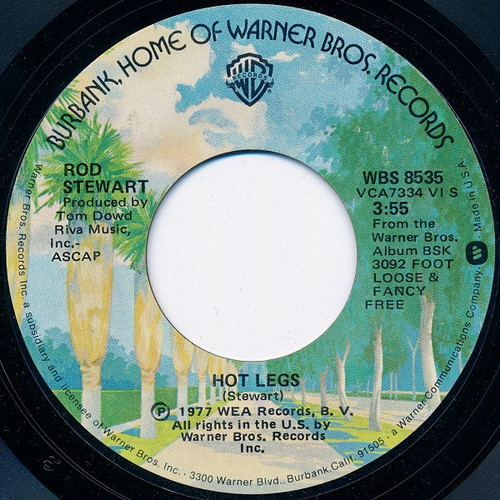 Rod Stewart - Hot Legs (7", Single, Styrene, She)