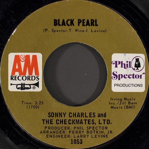 Sonny Charles And The Checkmates, Ltd.* - Black Pearl (7", Single, Styrene, Pit)