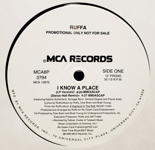 Ruffa - I Know A Place (12", Promo)