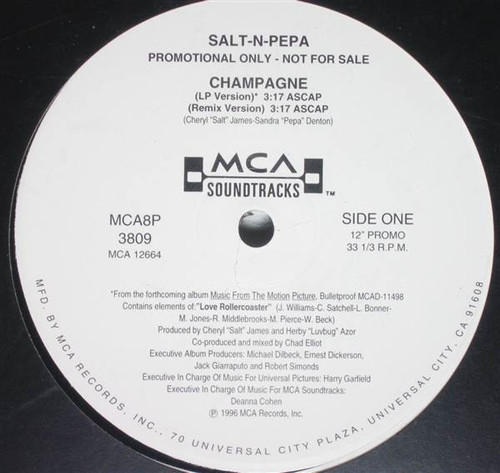 Salt 'N' Pepa - Champagne (12", Promo)