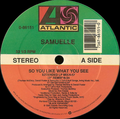 Samuelle* - So You Like What You See (12")