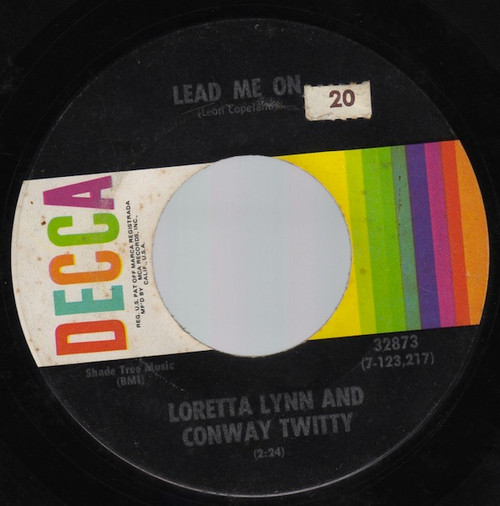 Conway Twitty & Loretta Lynn - Lead Me On / Four Glass Walls (7", Single)