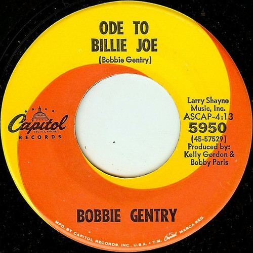 Bobbie Gentry - Ode To Billie Joe / Mississippi Delta (7", Scr)