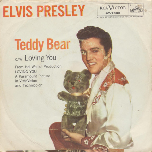 Elvis Presley - Loving You / (Let Me Be Your) Teddy Bear (7", Single, Roc)