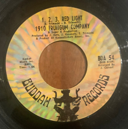 1910 Fruitgum Company - 1, 2, 3, Red Light (7", Single, Pit)