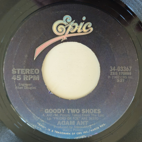 Adam Ant - Goody Two Shoes / Crackpot History (7", Single, Styrene, Ter)