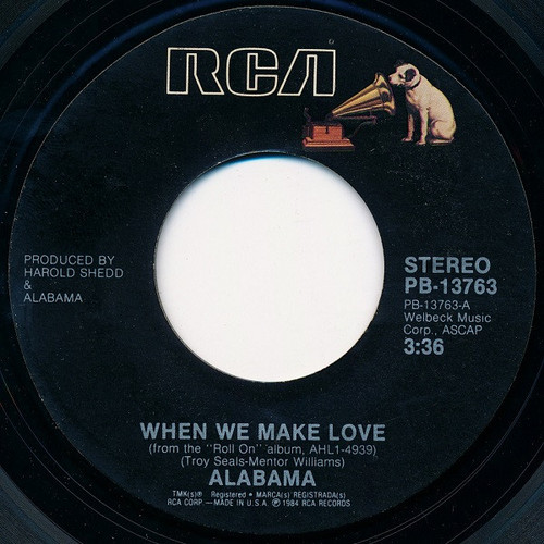 Alabama - When We Make Love (7", Single, Styrene, Ind)