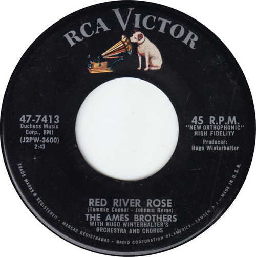 The Ames Brothers - Red River Rose (7", Single, Roc)