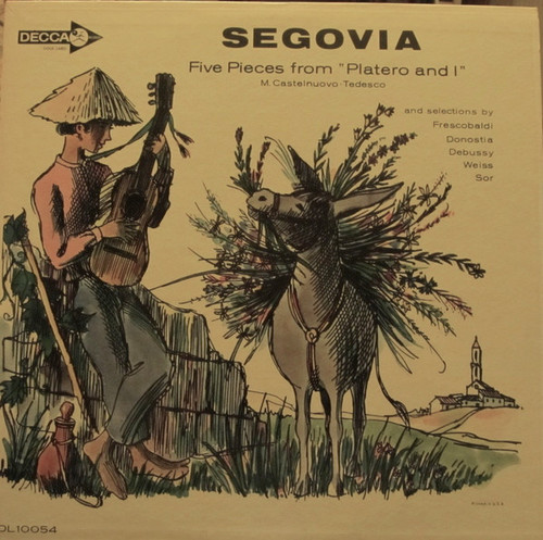 Andrés Segovia - Five Pieces From "Platero And I" (LP, Album, Mono)