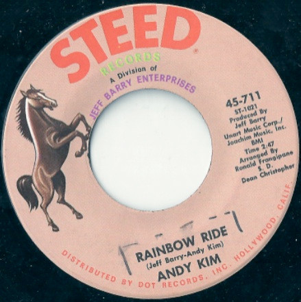 Andy Kim - Rainbow Ride / Resurrection (7", Single)
