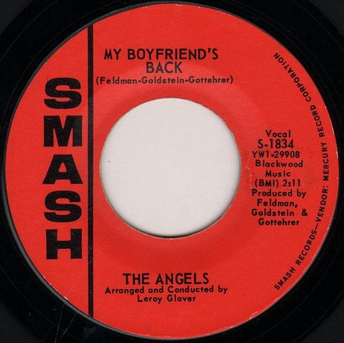 The Angels (3) - My Boyfriend's Back / (Love Me) Now (7", Single, Styrene)