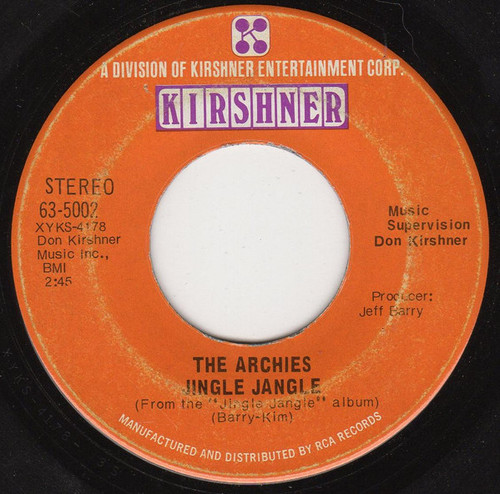 The Archies - Jingle Jangle (7", Single, Ind)