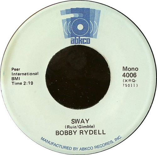 Bobby Rydell - Sway / Volare (7", Mono, RE)