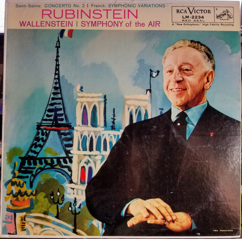 Saint-Saëns* / Franck* - Rubinstein*, Wallenstein*, Symphony Of The Air - Concerto No. 2 / Symphonic Variations (LP, Album, Mono)