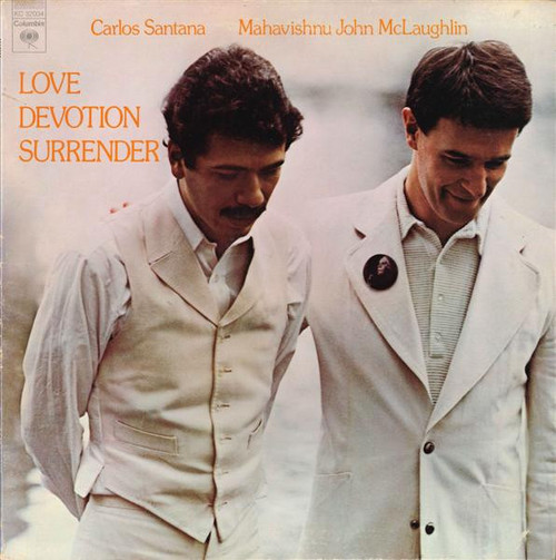 Carlos Santana & Mahavishnu John McLaughlin* - Love Devotion Surrender (LP, Album, Pit)